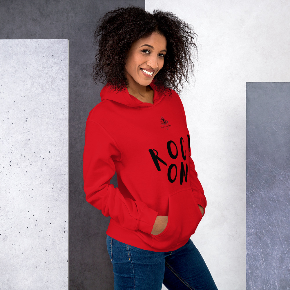 Red Hoodie for Women Rock | On Premium Soft Fleece & Bold Style | Hoodies Empir - Image 4