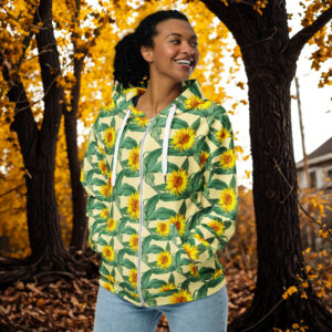 Zip-Up--Flower-Hoodie, Green-hoodie_Zip-up-hoodie_flower-hoodie_hoodies_Empire_hoodies_hoodie_mens-hoodie_womens-hoodie_hoodiesempire.com