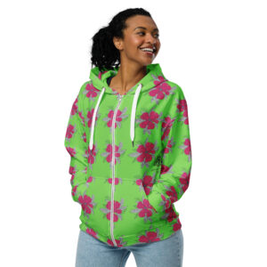 Green Zip Up Hoodie