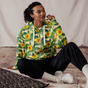 Zip-Up--Flower-Hoodie, Green-hoodie_Zip-up-hoodie_flower-hoodie_hoodies_Empire_hoodies_hoodie_mens-hoodie_womens-hoodie_hoodiesempire.com