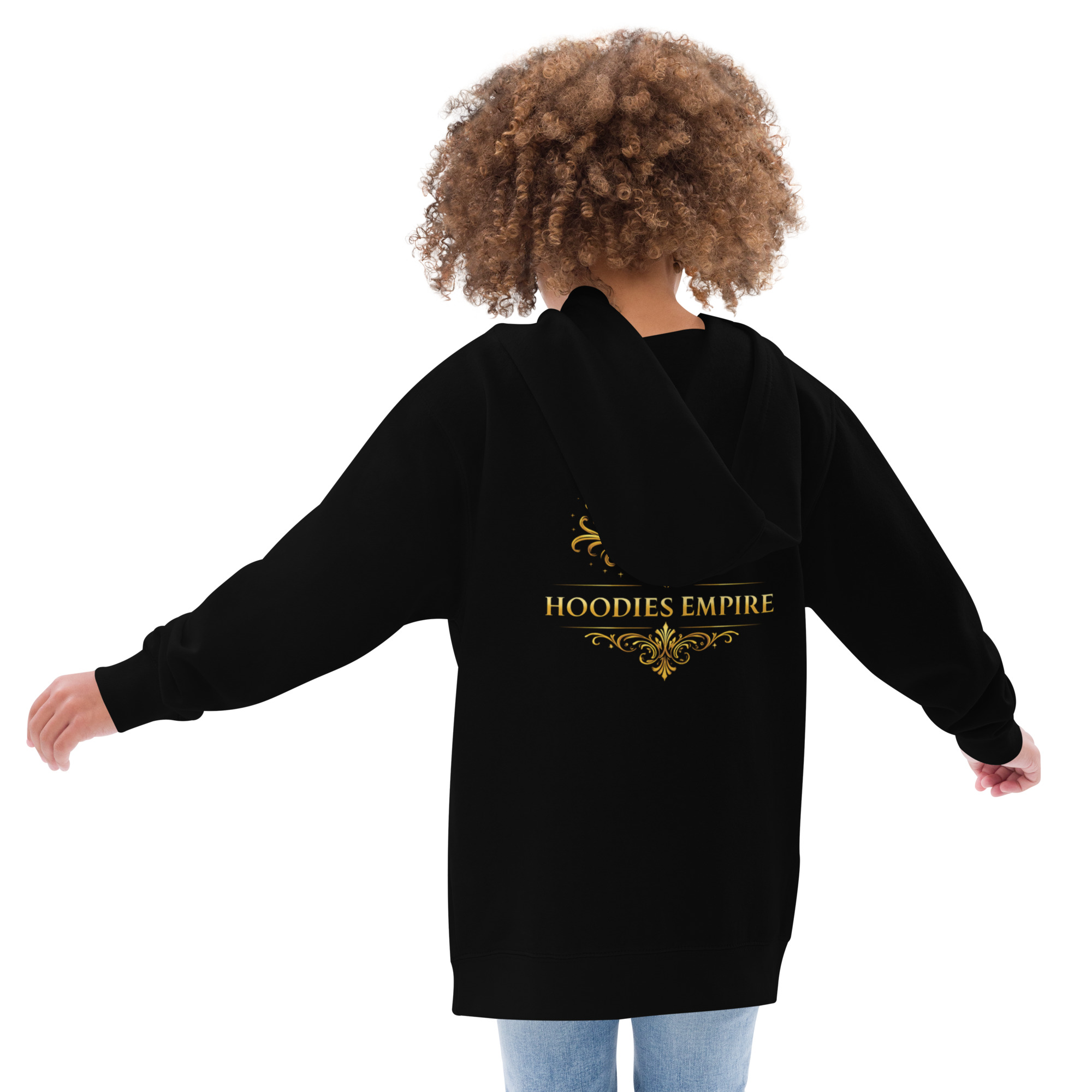 Kids black hoodie - Image 3