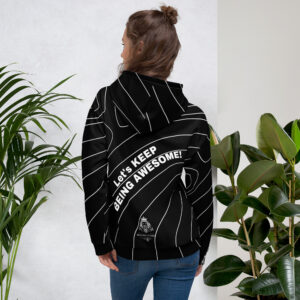 black-hoodie-women, black-hoodie, black-hoodie-white-stripes, lets-keep-being-awesome-black-hoodie, black-and-white-hoodie, hoodies-empire-black-hoodie, black-hoodie-womens, black-hoodie-for-women, hoodies-empire, positive-quote-hoodie, motivational-quote-hoodie, hoodiesempire.com