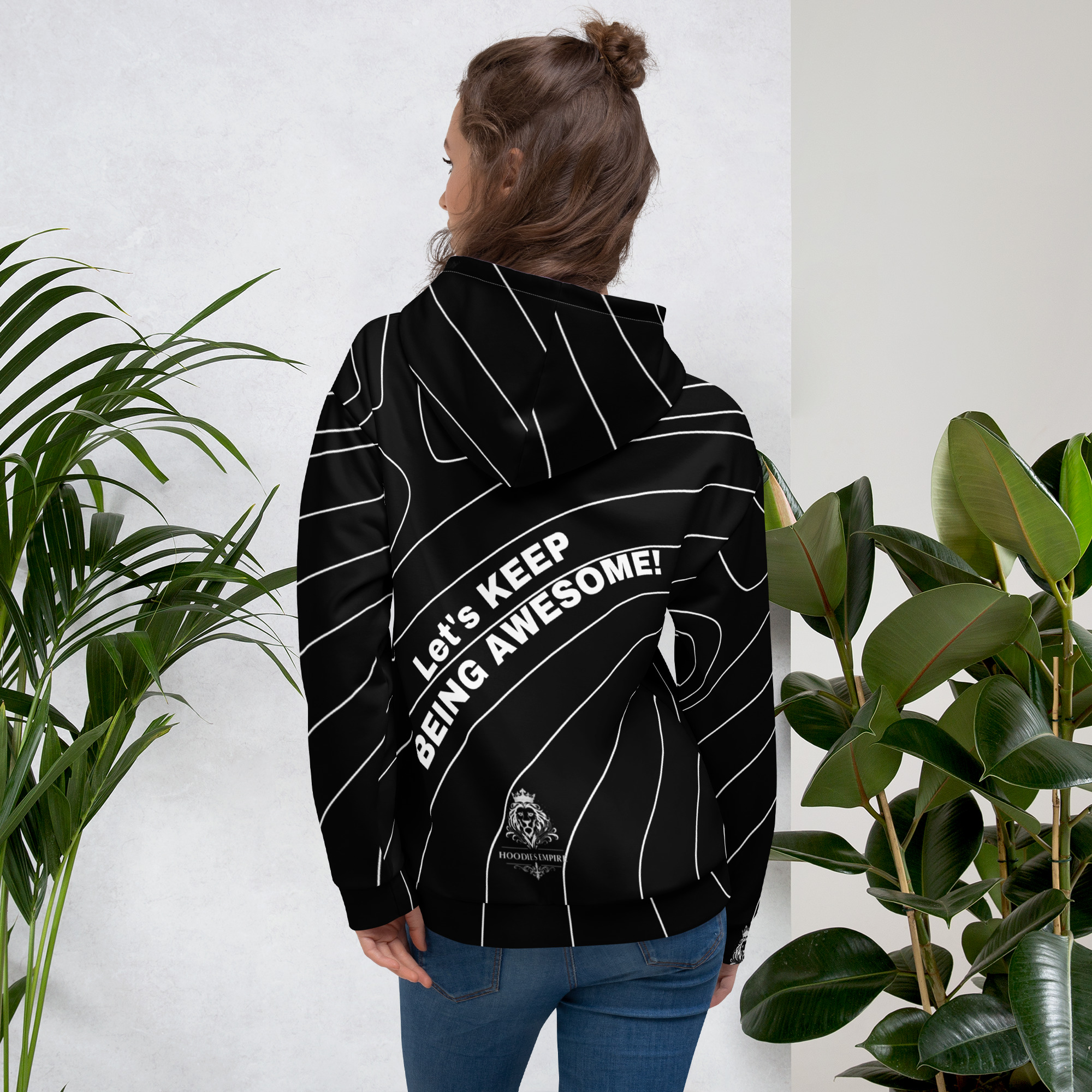 black-hoodie-women, black-hoodie, black-hoodie-white-stripes, lets-keep-being-awesome-black-hoodie, black-and-white-hoodie, hoodies-empire-black-hoodie, black-hoodie-womens, black-hoodie-for-women, hoodies-empire, positive-quote-hoodie, motivational-quote-hoodie, hoodiesempire.com